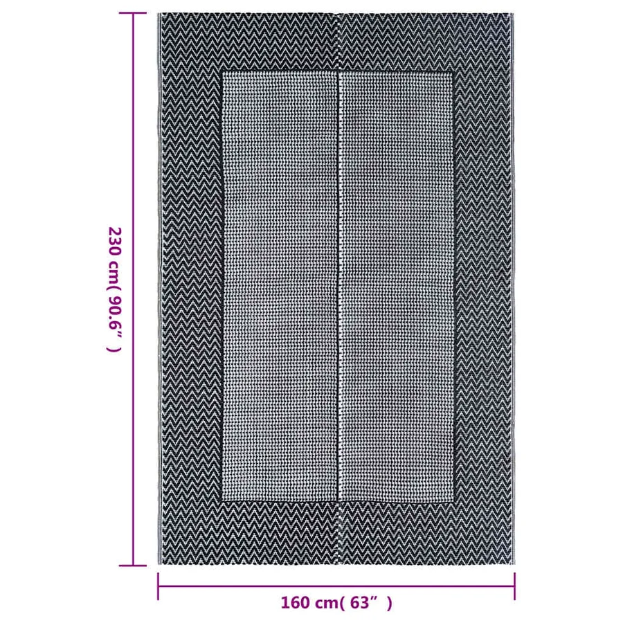 Tapis d'extérieur ARAKIL Gris 160x230 cm PP - 7