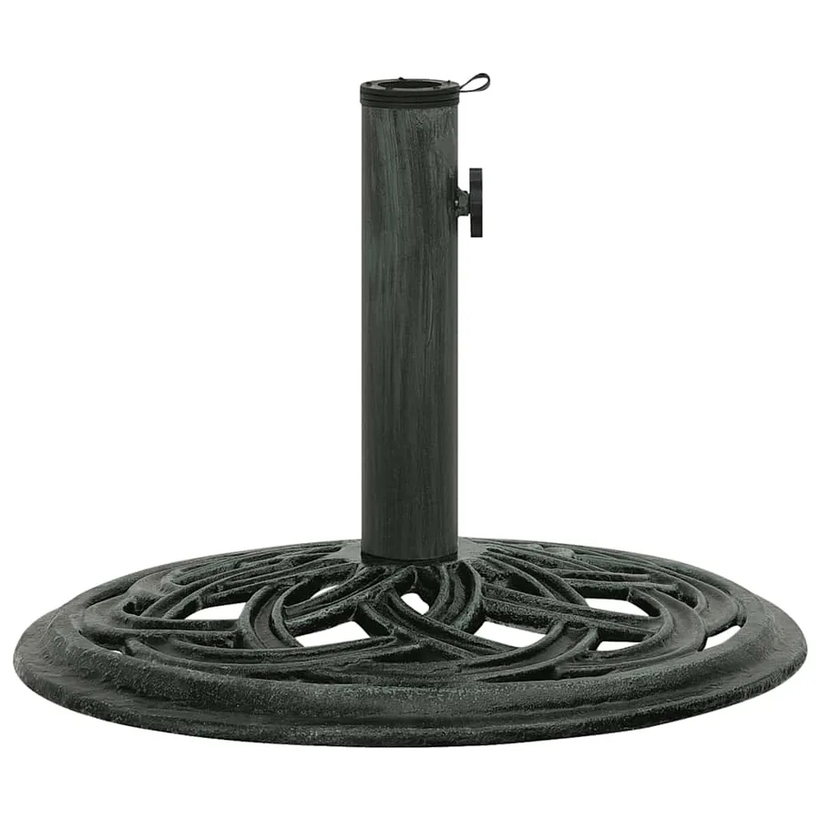 Socle de parasol Vert 44x44x31 cm Fonte - 4