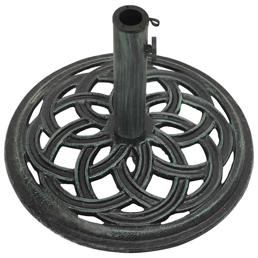 Socle de parasol Vert 44x44x31 cm Fonte - 5
