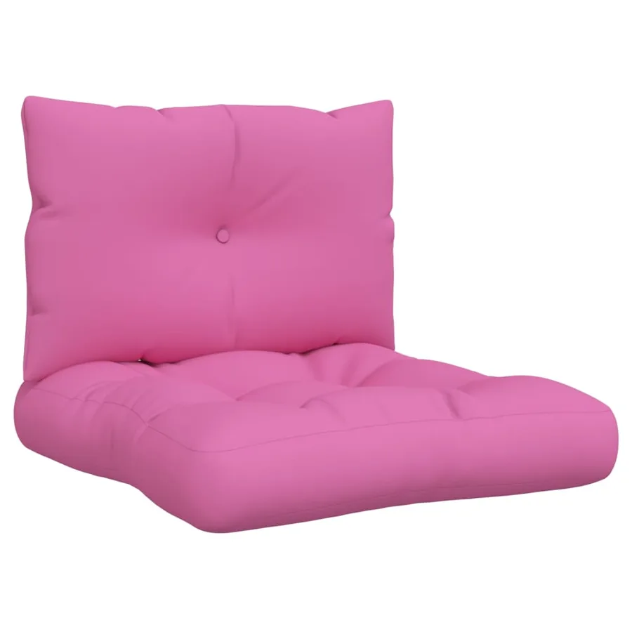 Coussins de palette lot de 2 rose tissu Oxford - 2
