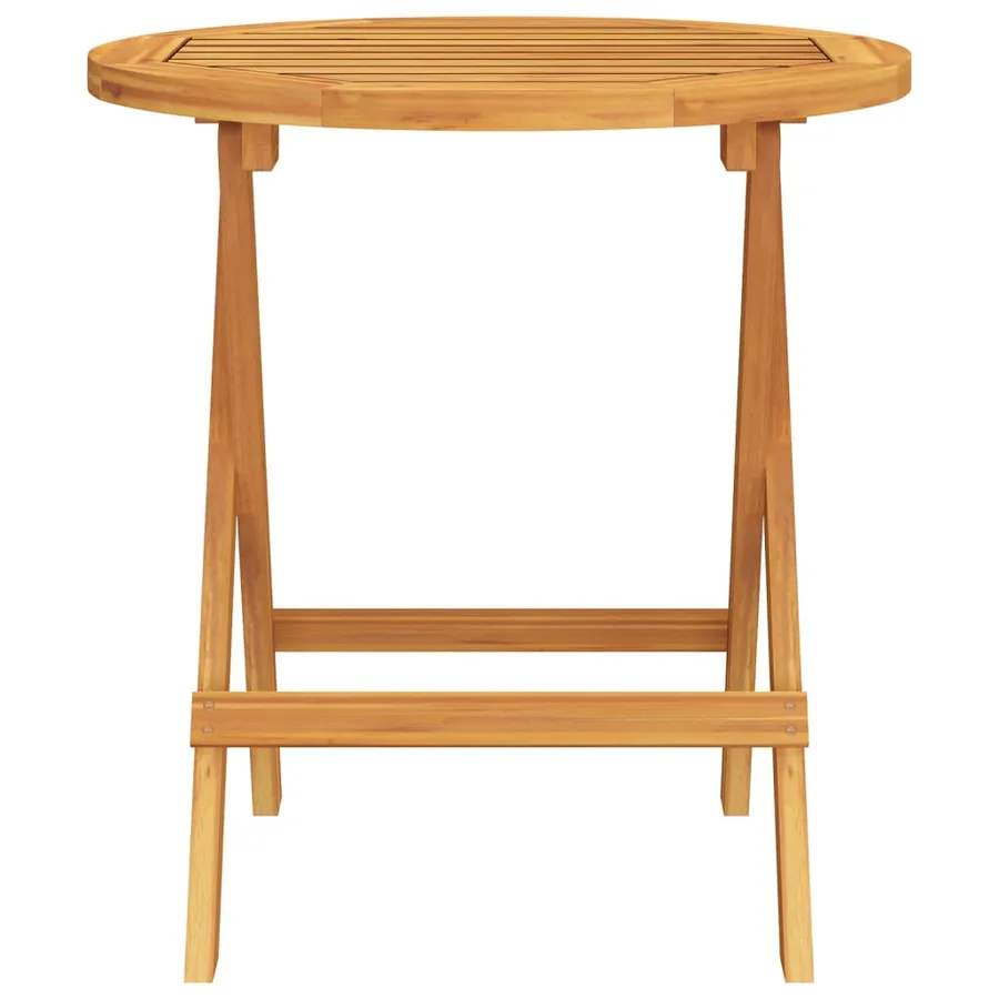 Table de bistro Ø46x47 cm Bois d'acacia massif - 3