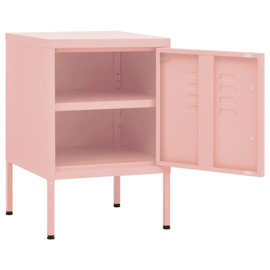 Table de chevet Rose 35x35x51 cm Acier - 4