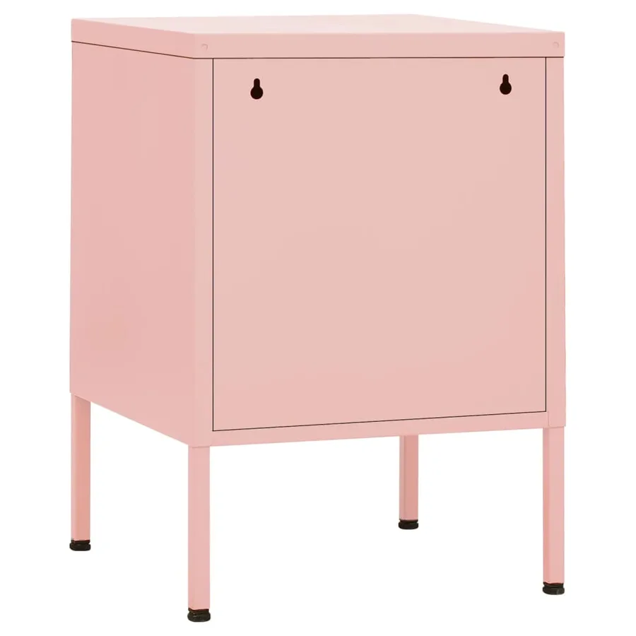 Table de chevet Rose 35x35x51 cm Acier - 5