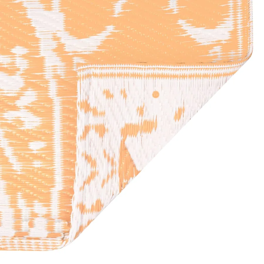 Tapis d'extérieur ARAKIL Orange et blanc 120x180 cm PP - 6