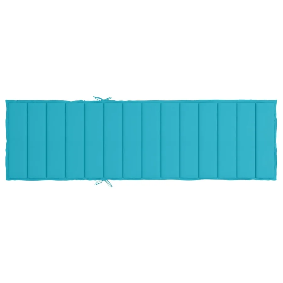 Coussin de chaise longue turquoise tissu oxford - 5