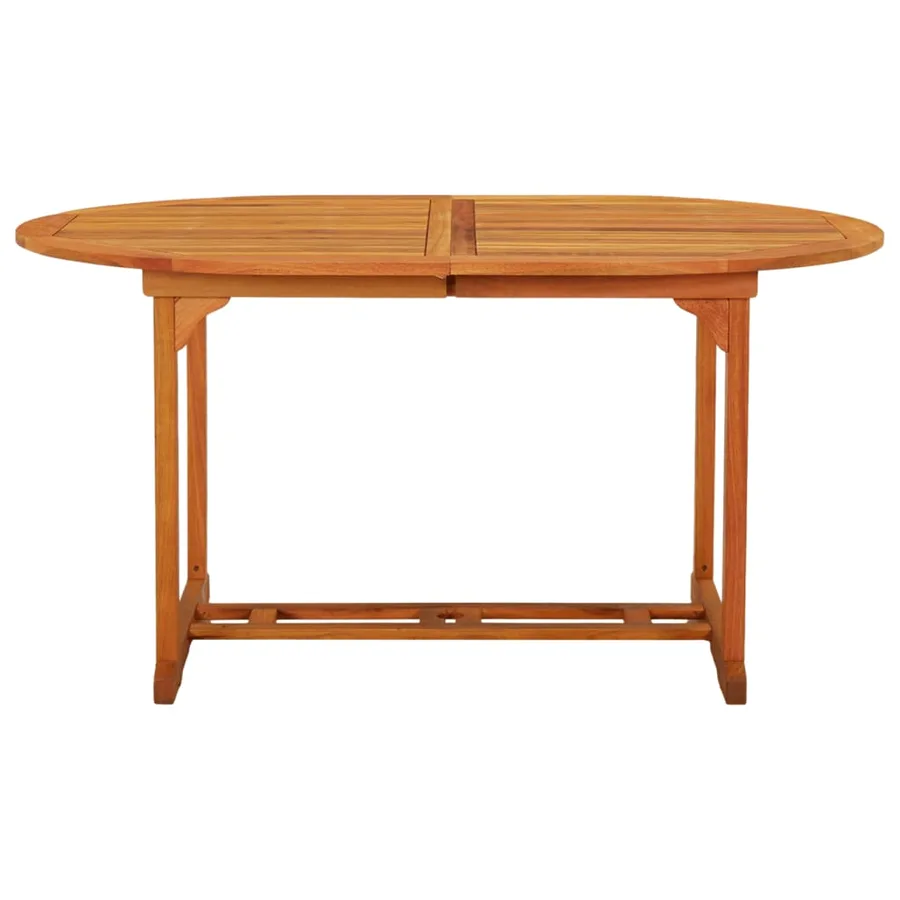 Table de jardin 200x100x75 cm Bois d'eucalyptus solide - 6