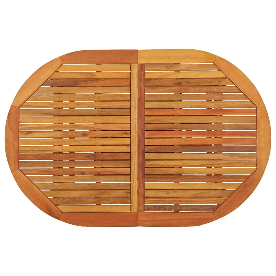 Table de jardin 200x100x75 cm Bois d'eucalyptus solide - 8