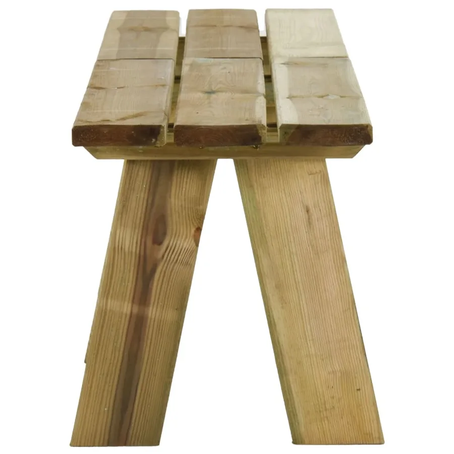 Banc de jardin 220 cm bois de pin massif imprégné - 4