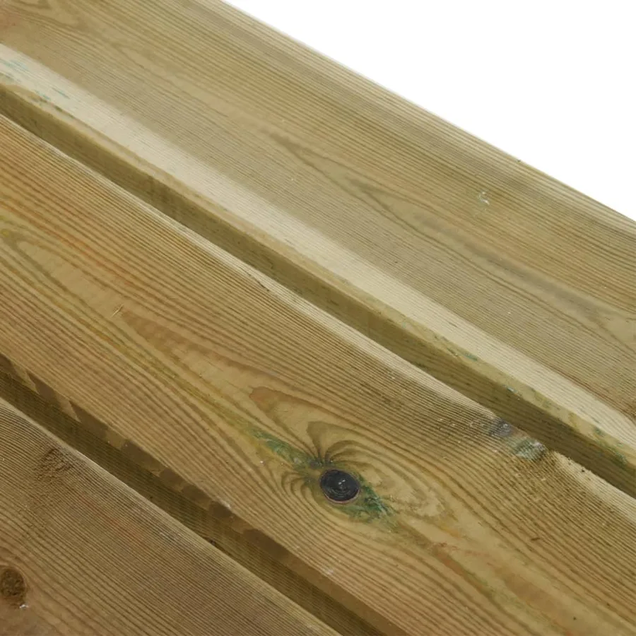 Banc de jardin 220 cm bois de pin massif imprégné - 6