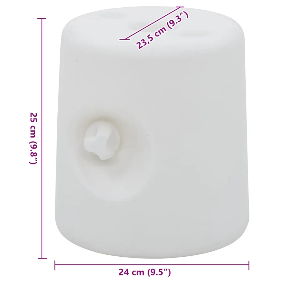 Poids de tonnelle 4 pcs PE Blanc - 9