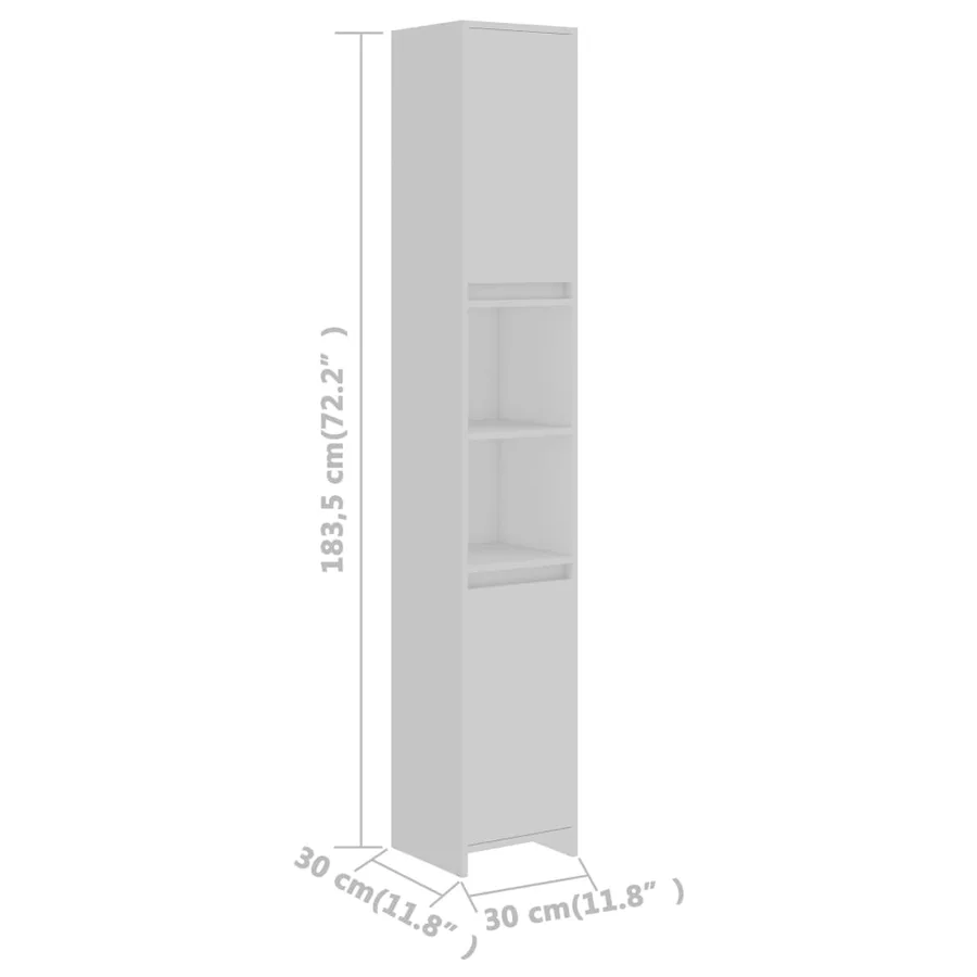 Ensemble de meubles de salle de bain 4pcs Blanc Bois ingénierie - 19