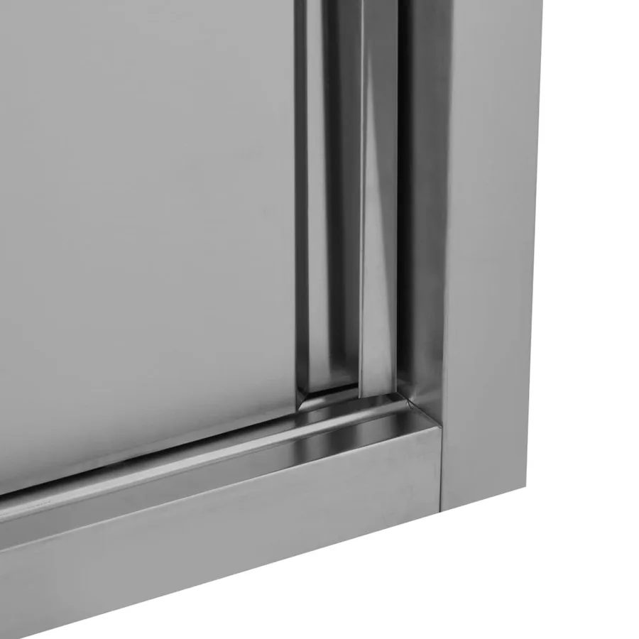 Armoire de cuisine avec portes coulissantes 150x40x50 cm Inox - 8