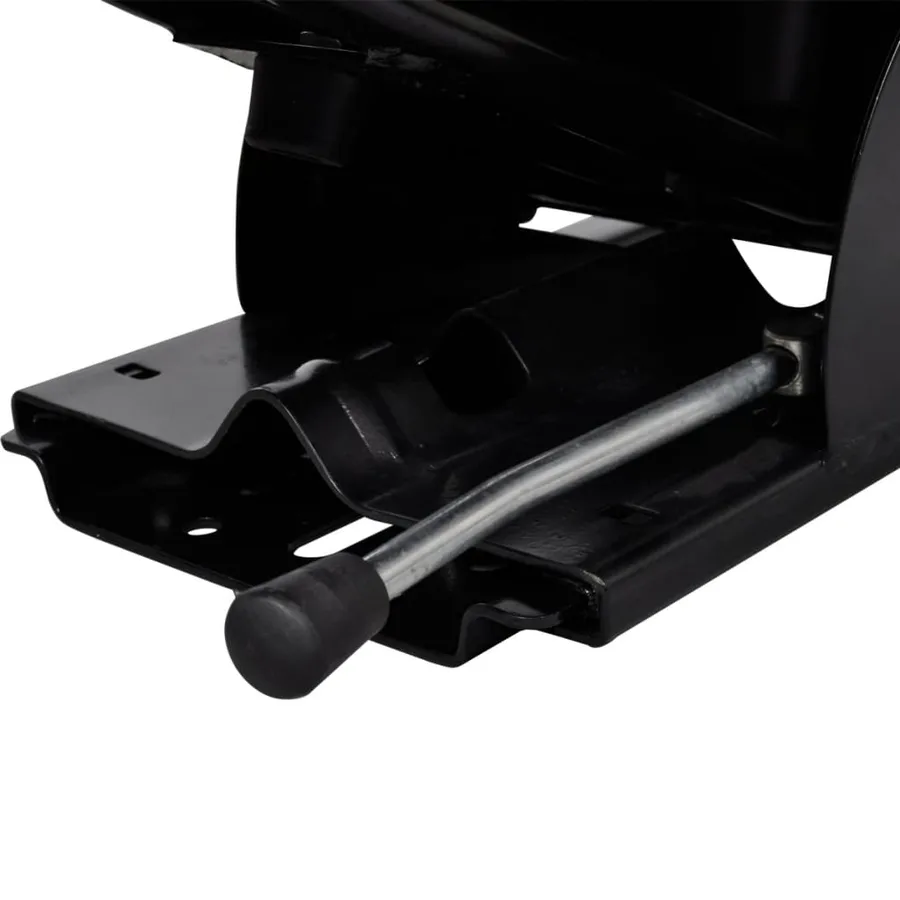 Siège de tracteur avec suspension Noir - 5