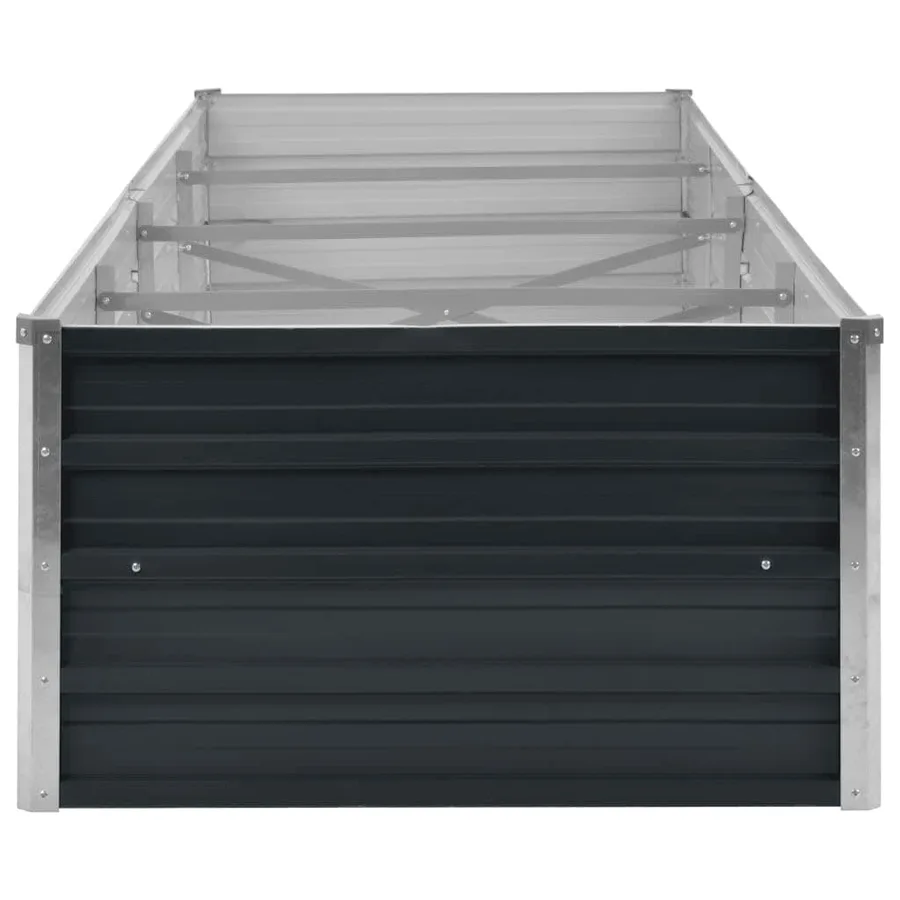 Lit surélevé de jardin Anthracite 320x80x45 cm Acier galvanisé - 5