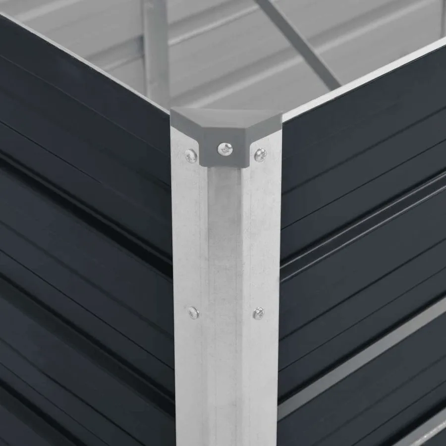 Lit surélevé de jardin Anthracite 320x80x45 cm Acier galvanisé - 7