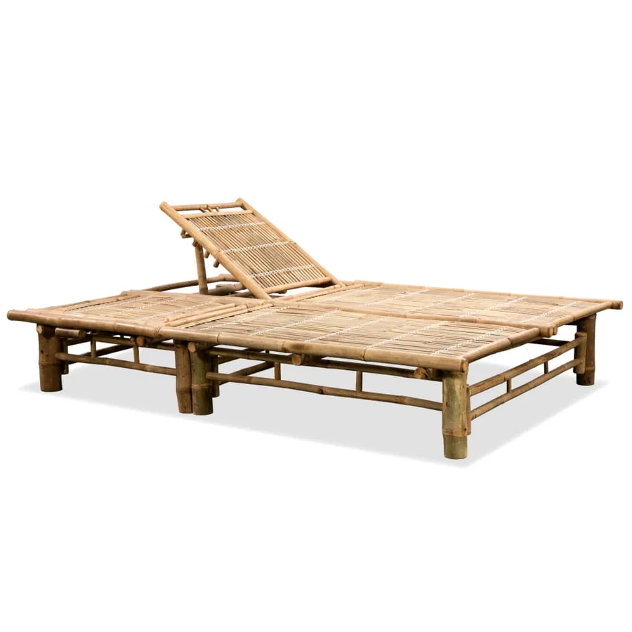 Chaise longue pour 2 personnes Bambou - 2
