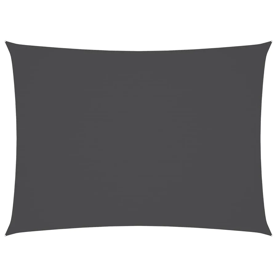 Voile de parasol tissu oxford rectangulaire 3x4,5 m anthracite - 2