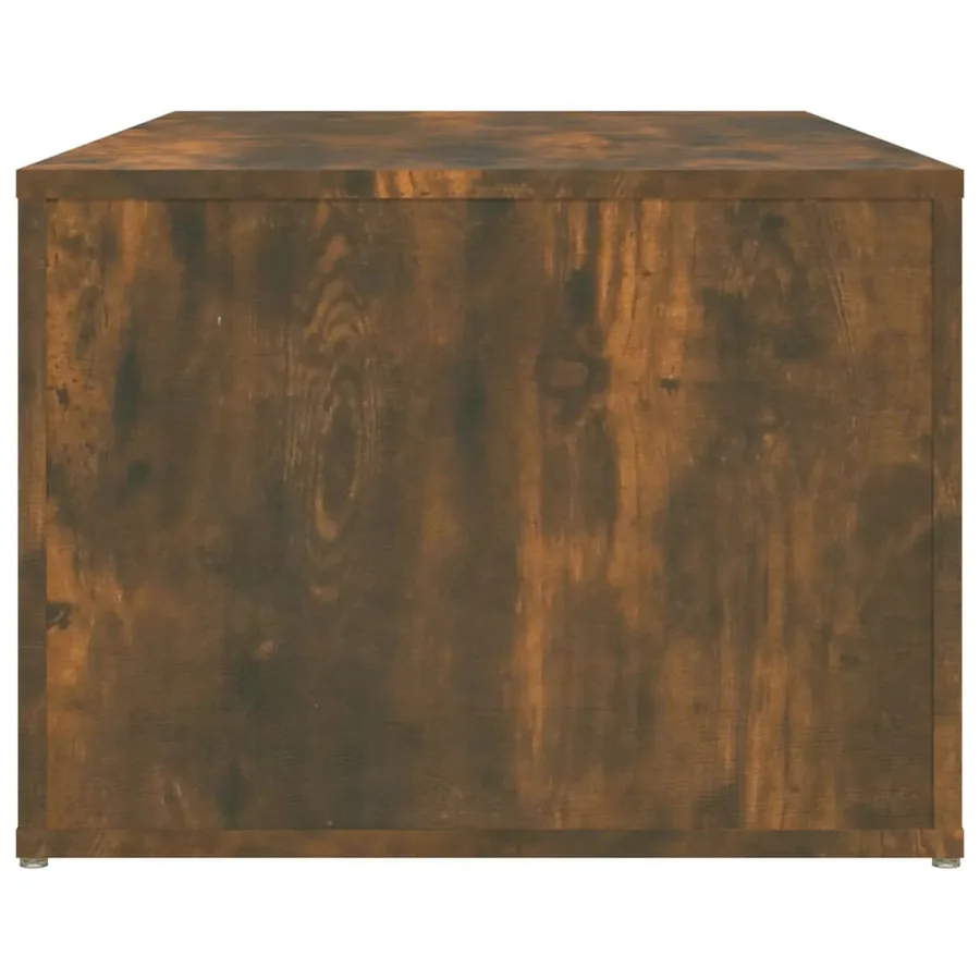 Table basse Chêne fumé 100x50x36 cm Bois d'ingénierie - 6
