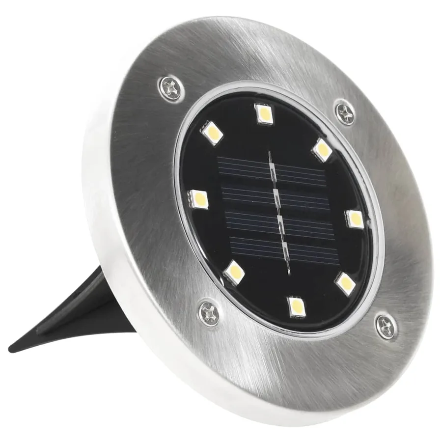 Lampe solaire au sol 8 pcs Lumières LED blanches chaudes - 4
