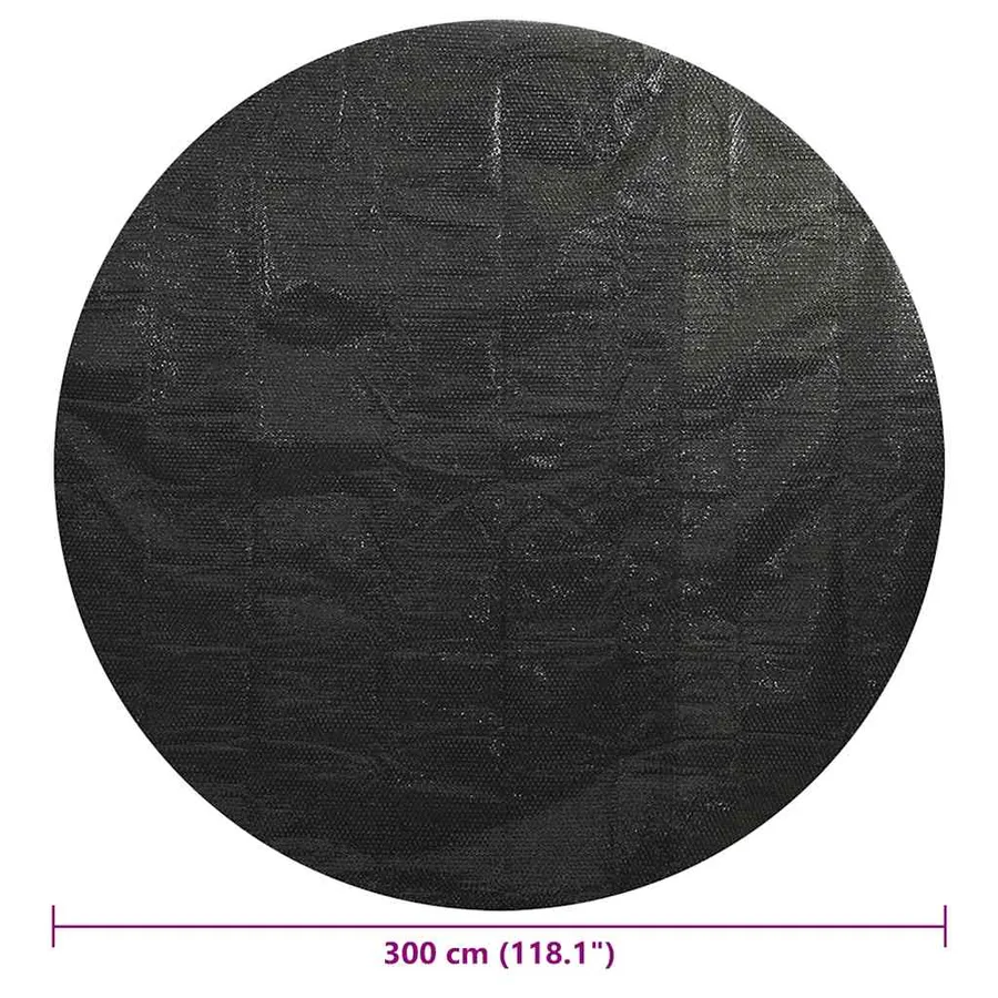 Couverture de piscine Noir 300 cm PE - 7