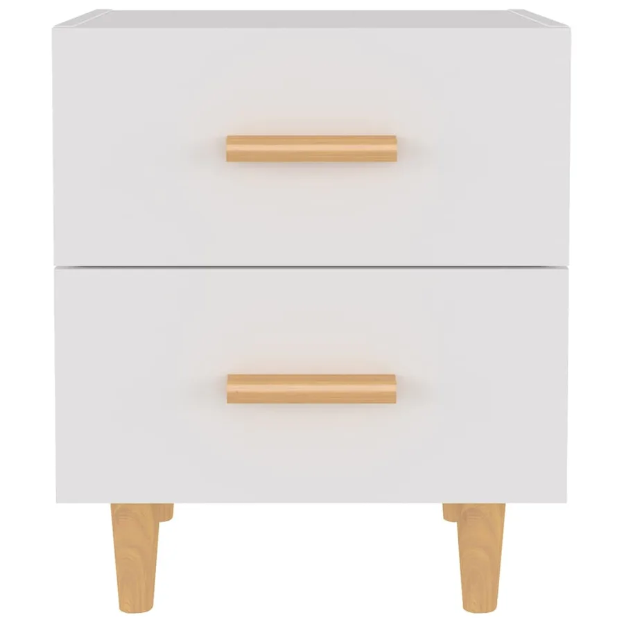 Tables de chevet 2 pcs Blanc 40x35x47,5 cm - 3