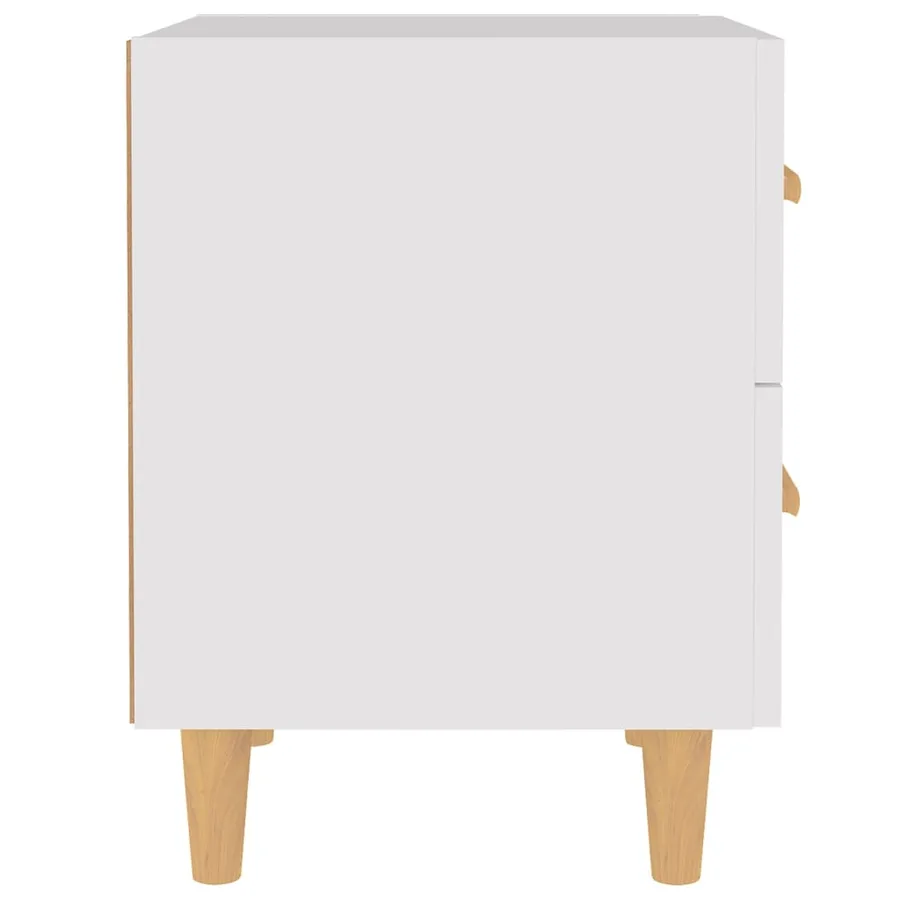 Tables de chevet 2 pcs Blanc 40x35x47,5 cm - 5