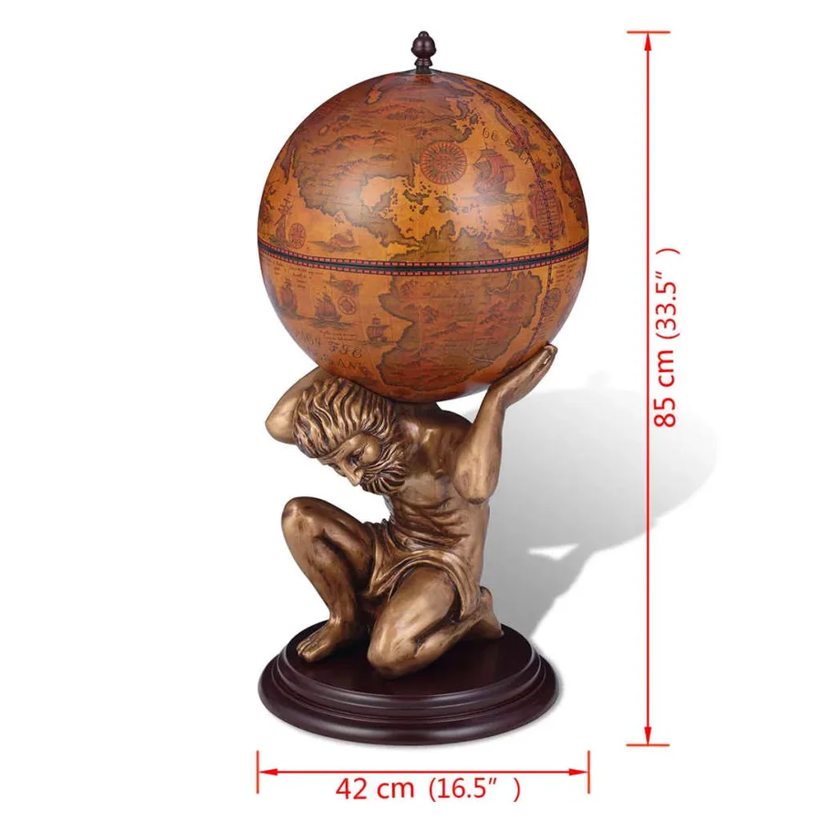 Bar sous forme de globe Atlas 42 x 42 x 85 cm - 7