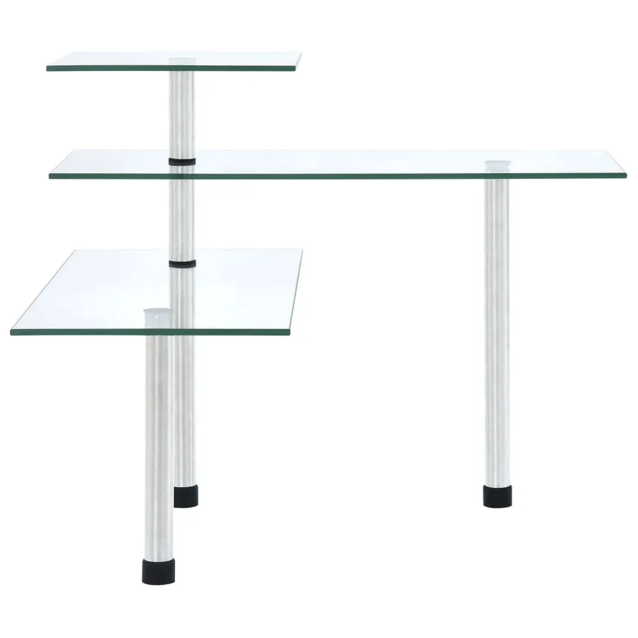 Étagère d'angle de cuisine à 3 niveaux Verre trempé - 2