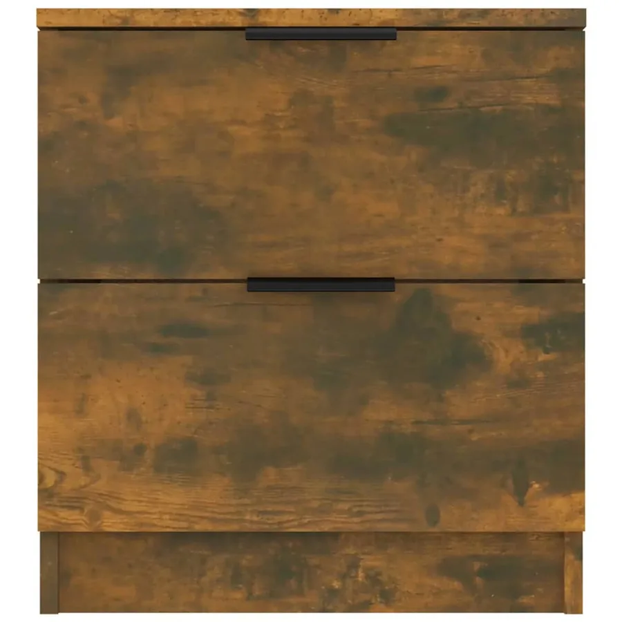 Tables de chevet 2 pcs Chêne fumé Bois d'ingénierie - 6