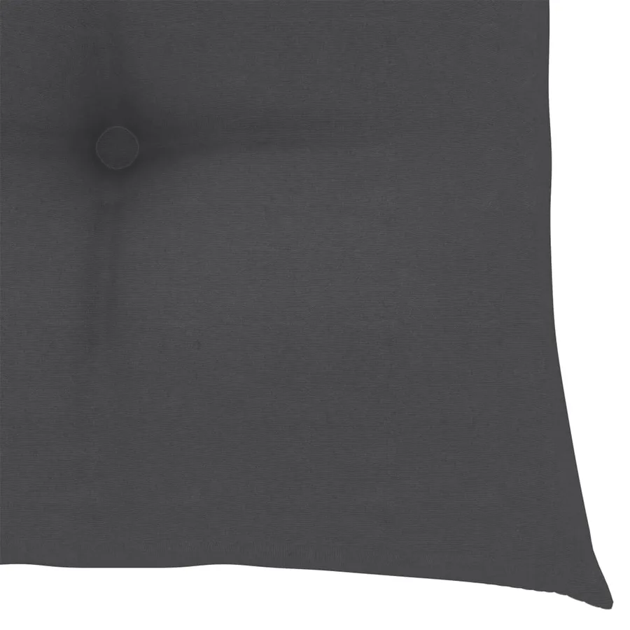 Chaises de jardin avec coussins anthracite lot de 6 Bois teck - 11
