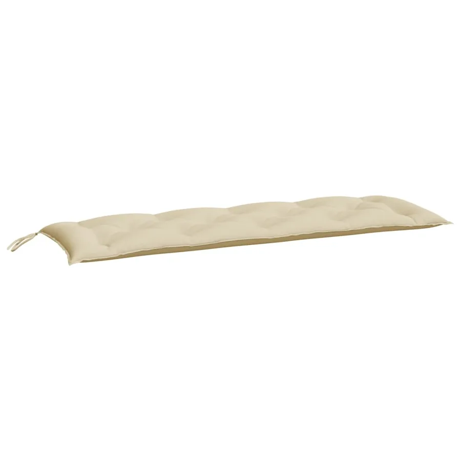 Coussins de banc jardin lot de 2 beige 150x50x7 cm tissu Oxford - 3
