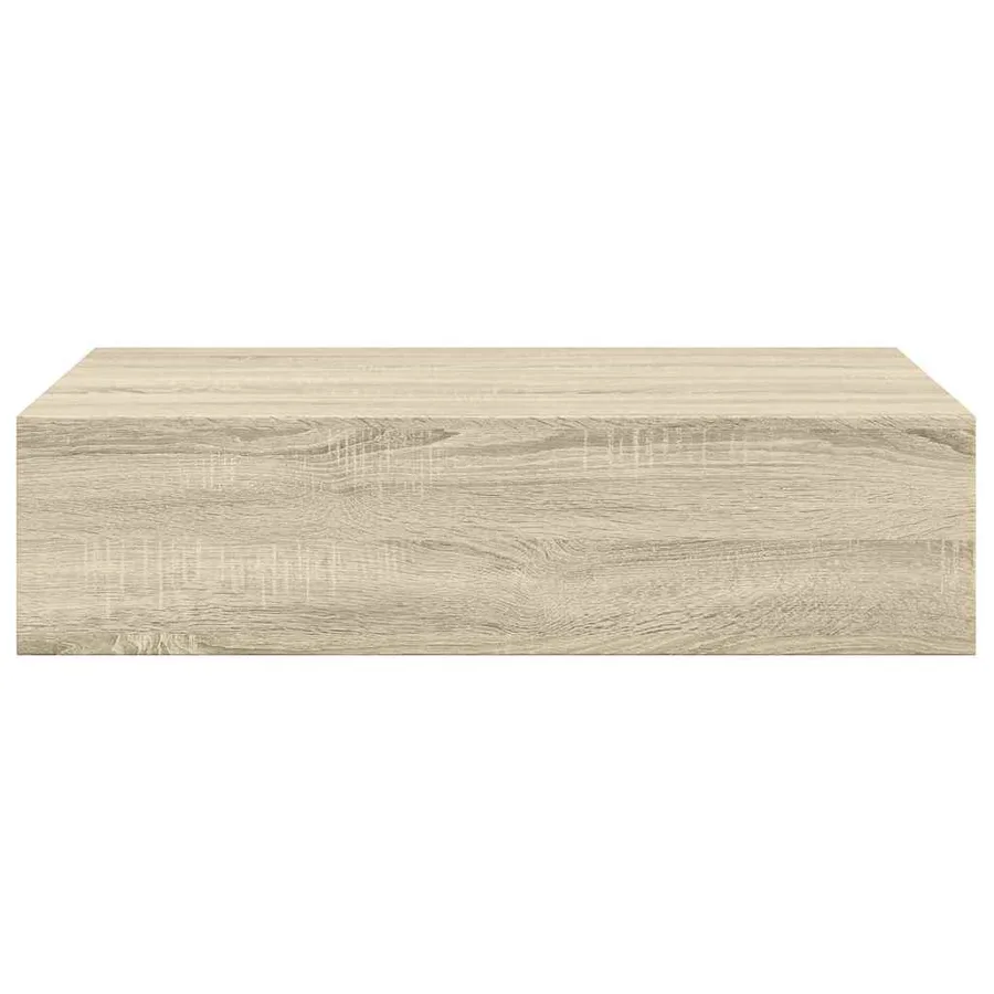 Étagères à tiroirs murales 2 pcs chêne 40x23,5x10 cm MDF - 7