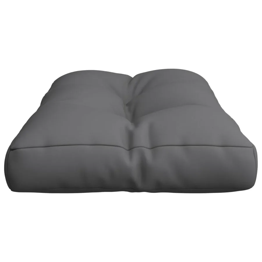 Coussin de palette anthracite 70x40x12 cm tissu - 6