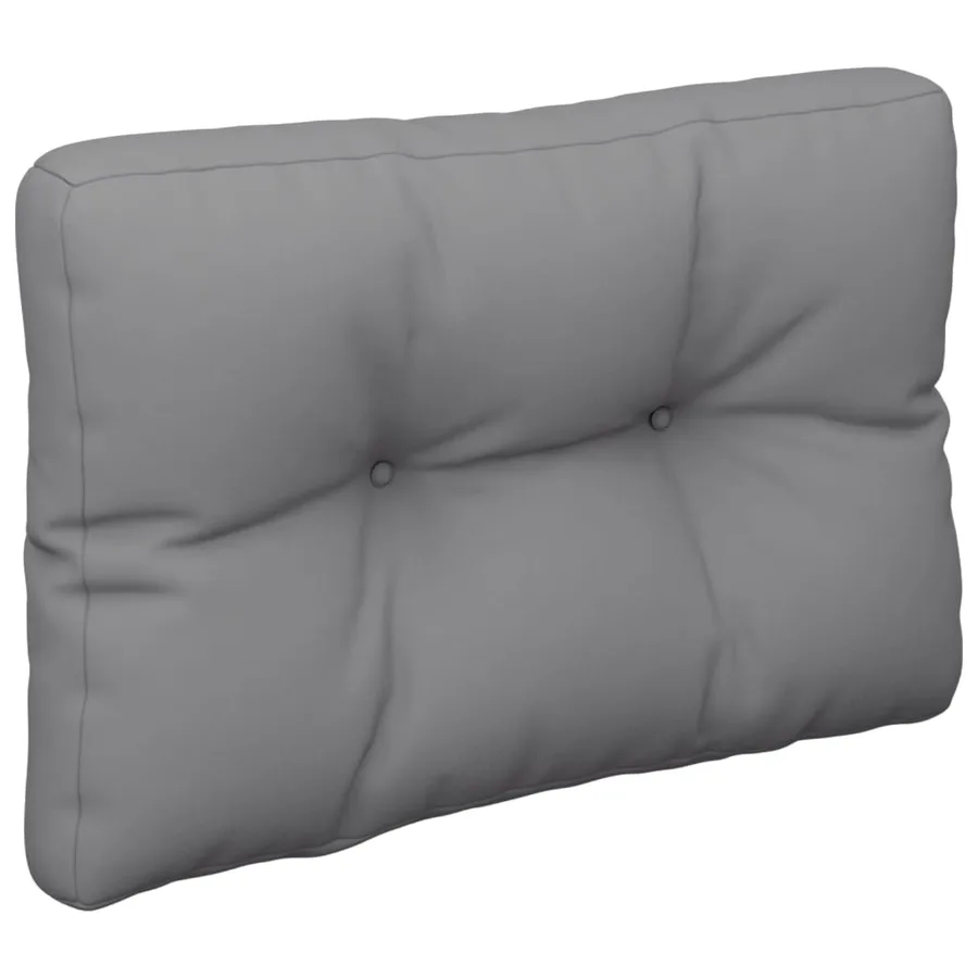 Coussin de palette gris 60x40x12 cm tissu - 4