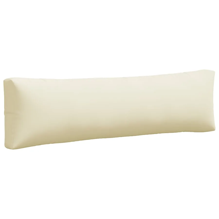 Coussins de palette lot de 2 crème tissu - 5