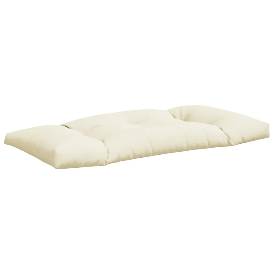 Coussins de palette lot de 2 crème tissu - 6
