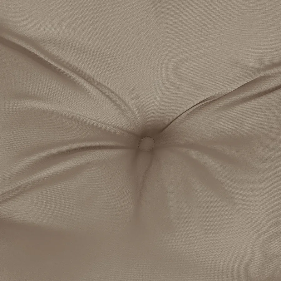 Coussin de palette taupe 70x70x12 cm tissu - 7