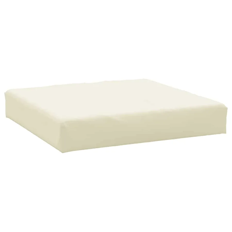 Coussin de palette crème 60x60x9,5 cm tissu oxford - 2