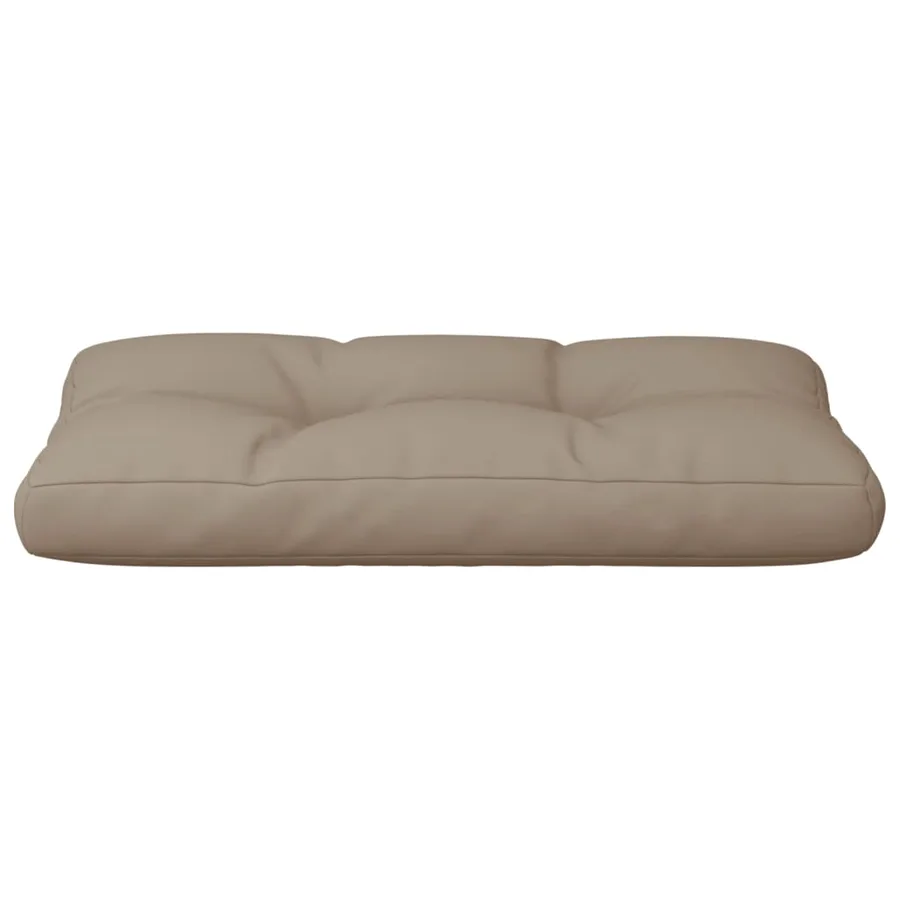 Coussin de palette taupe 70x40x12 cm tissu - 5