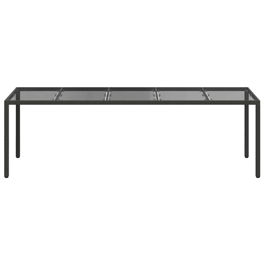 Table de Jardin Noir Pur 250 x 100 x 75 cm polyrotin - 3