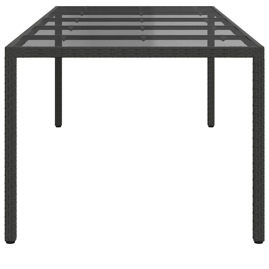 Table de Jardin Noir Pur 250 x 100 x 75 cm polyrotin - 4