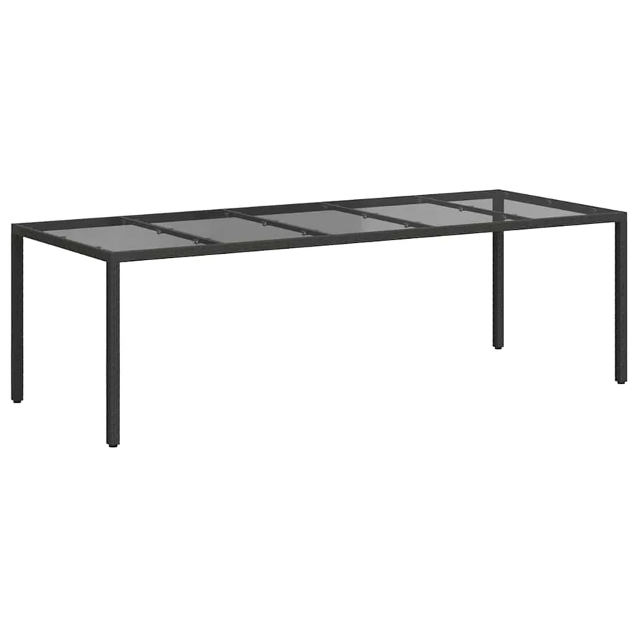 Table de Jardin Noir Pur 250 x 100 x 75 cm polyrotin - 5