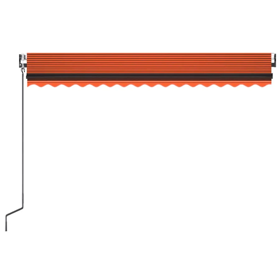 Auvent rétractable automatique 400x300 cm Orange et marron - 4