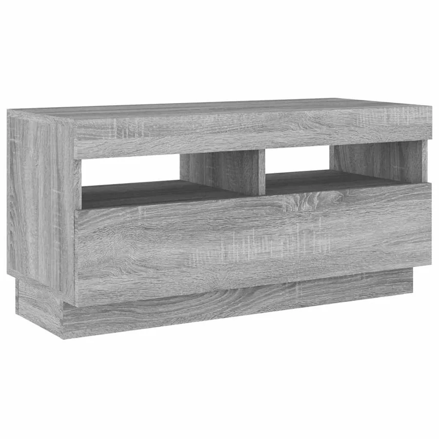 Ensemble de meubles TV avec lumières LED 3 pcs Sonoma gris - 10
