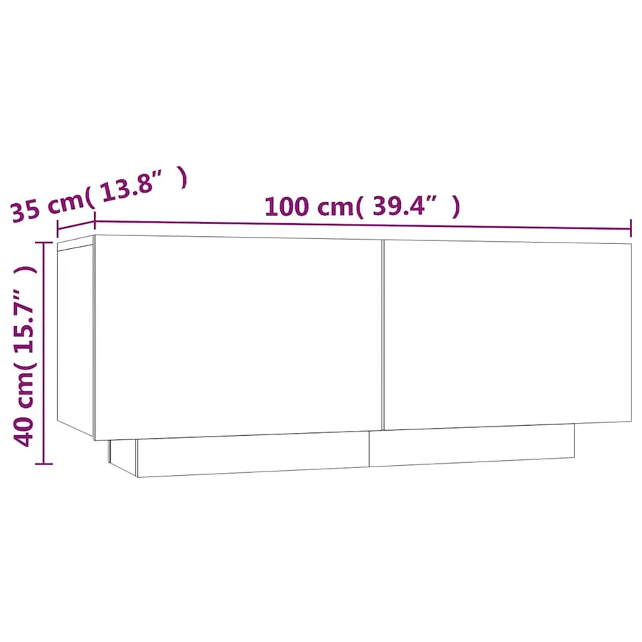 Ensemble de meubles TV avec lumières LED 3 pcs Sonoma gris - 19