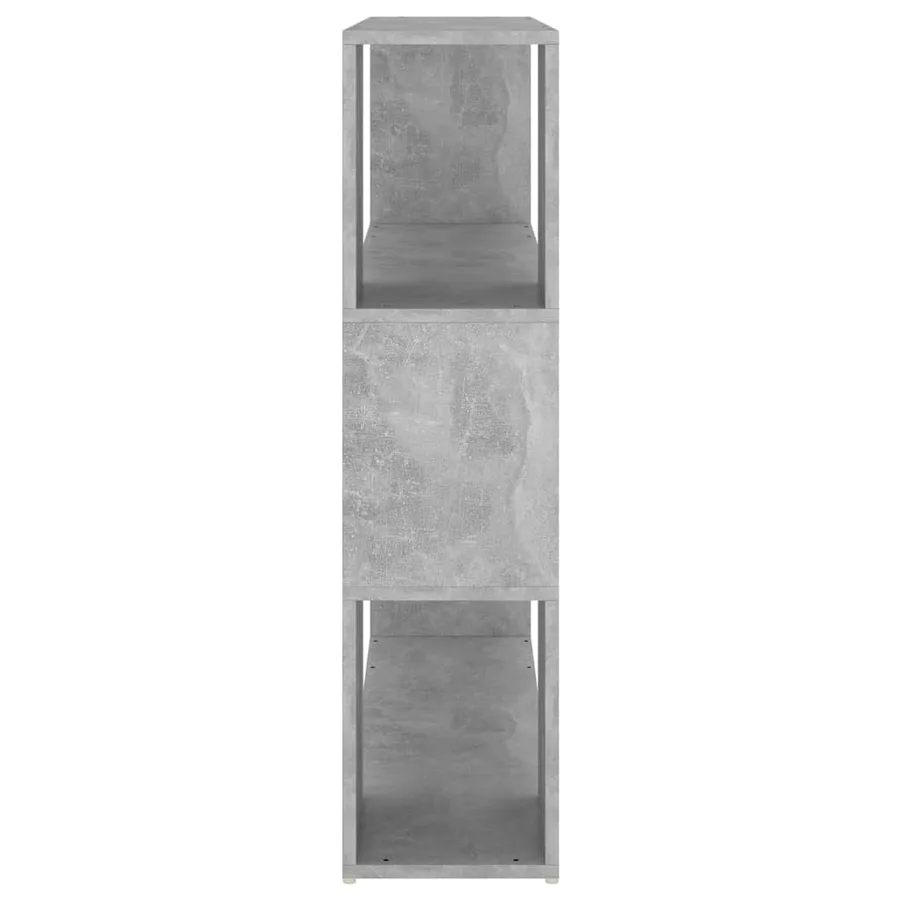 Bibliothèque/Séparateur de pièce Gris béton 100x24x94 cm - 6