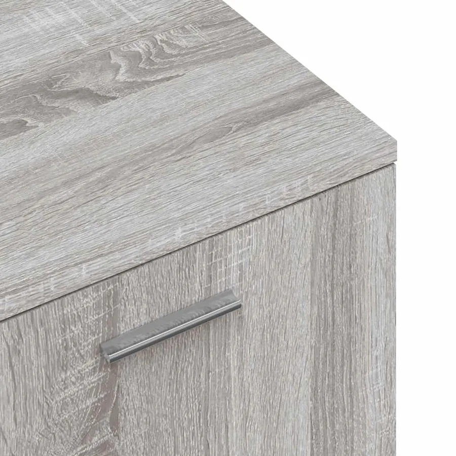 Meuble TV sonoma gris 120x34x37 cm bois d'ingénierie - 7