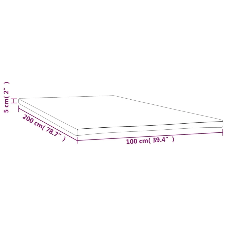Sur-matelas 100x200x5 cm - 7