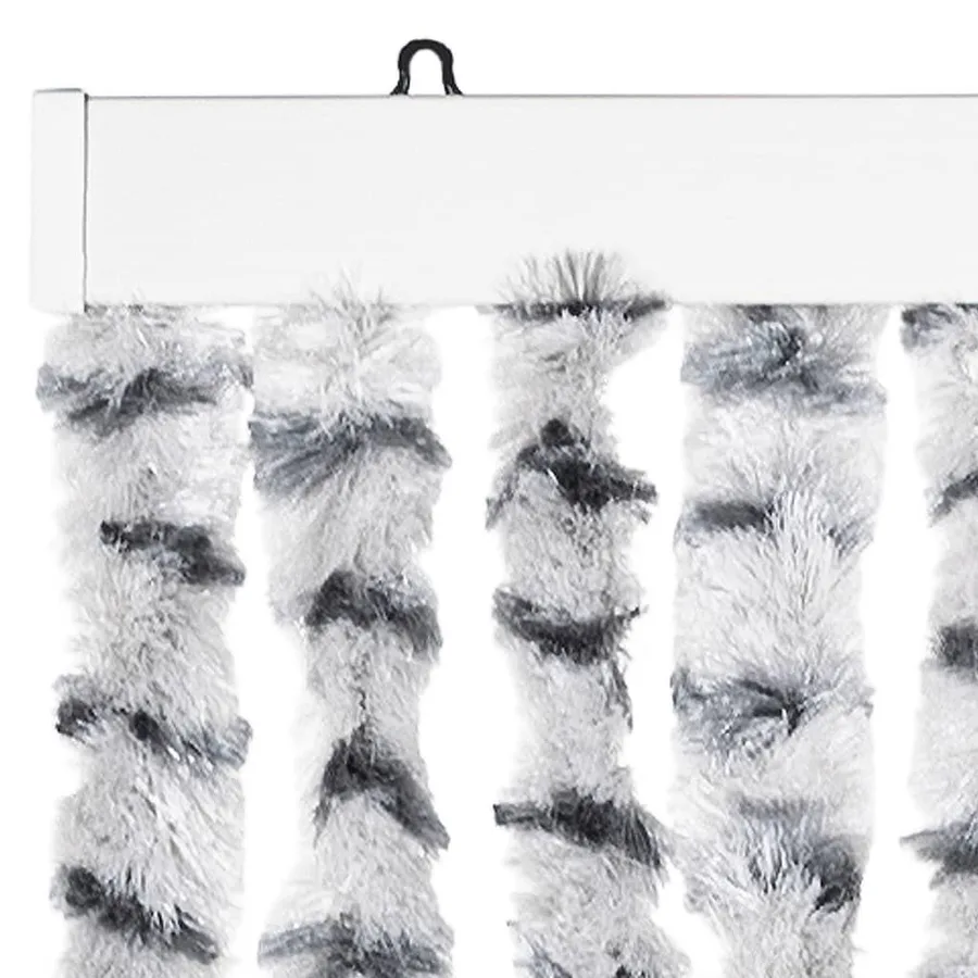Moustiquaire Gris clair et gris foncé 90x220 cm Chenille - 4