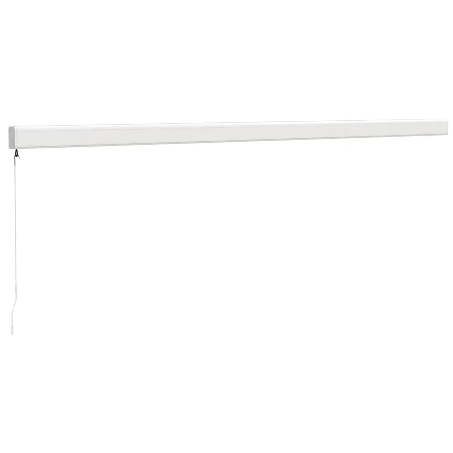 Auvent rétractable bleu et blanc 5x3 m tissu et aluminium - 4